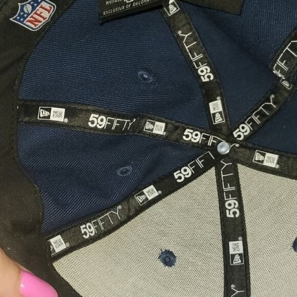 New Era NFL Superbowl Patroits Embellished & Embroidered Sz 7 3/8 Fitted Cap - Picture 13 of 13